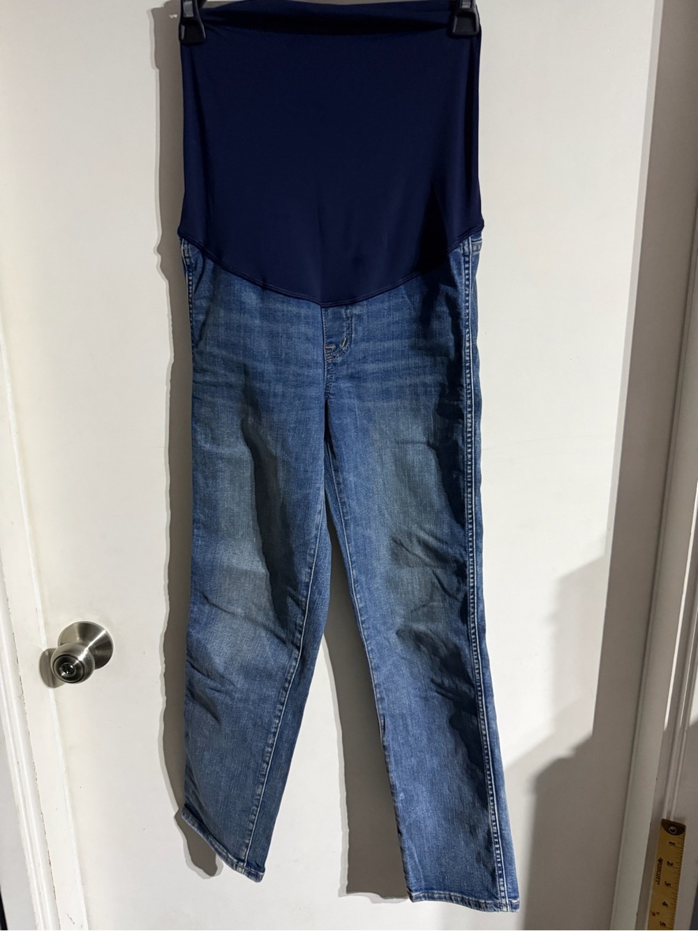 BNWT Women’s Madewell Maternity Stovepipe Jeans with Adjustable Waist Size 25